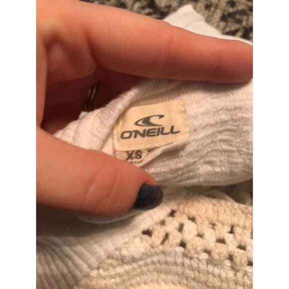 O'neill crochet halter top flowy-‎ size XS cream - Picture 5 of 5